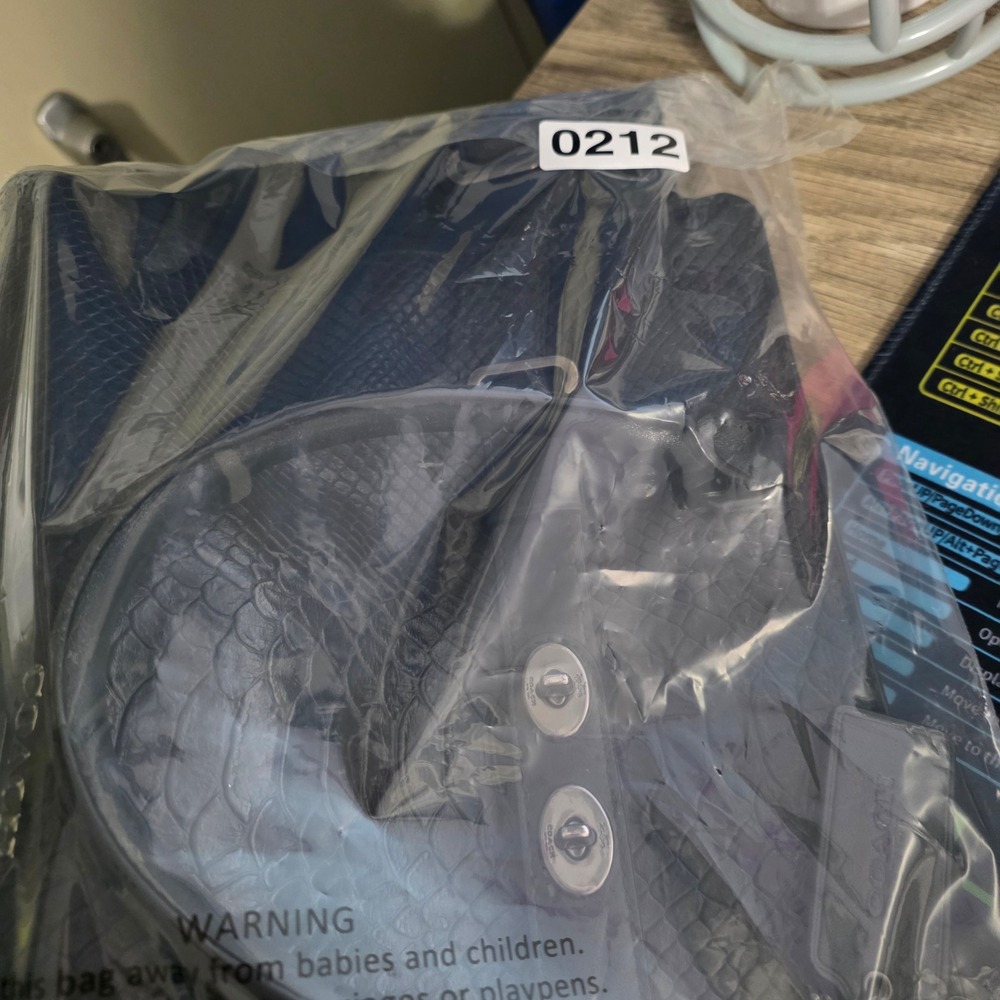 Coach Swagger 37 Black Python Embossed Leather Sa… - image 9